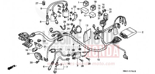 WIRE HARNESS VT750C2W de 1998